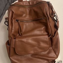 Mms Leather Backpack
