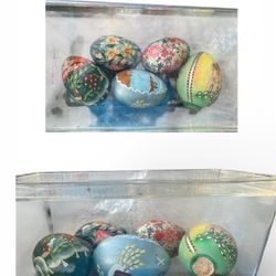 hand-painted Ukrainian-style Easter eggs