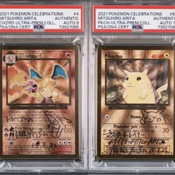 Charizard & Pikachu Metal Celebrations Ultra Premium Collection PSA Auto  Arita Pokemon for Sale in North Palm Beach, FL - OfferUp