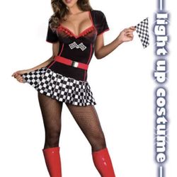 Sexy Built for Speed Womens Race Car Fast & Furious Halloween Costume Dreamgirl Sizes Medium &  Large