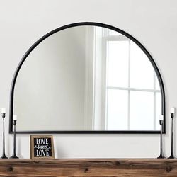 New In Box 47x35.5 Inch Tall Home Decor Wall Mirror Steel Frame MDF Backboard Indoor Decorative Staging Furniture 
