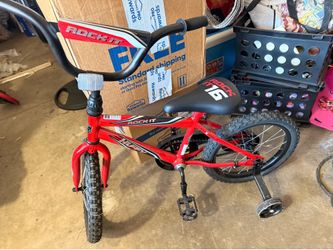 16 inch boys bike with helmet