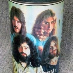 1991 LeD ZePPeLiN Trash Can! • SUPER Rare! • Great shape for age/use • Made by Myth Gem and P&K Products, Elgin Illinois ● Robert Plant Jimmy Page 