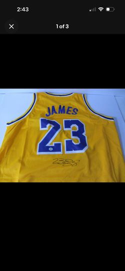 LeBron James Signed Los Angeles Lakers Jersey #23 Autographed w/ ACA COA NBA
