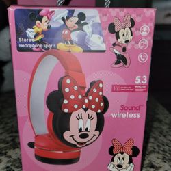 Disney Mini Mouse Wireless Head Set Brand New 