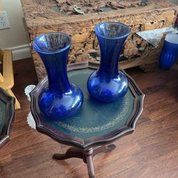 Blue Flower Vases