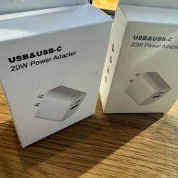 USB & USB-C Wall Charger 20W /New Only $10 Nations wide Delivery 