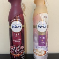 2pack Febreze Air Mist Limited Edition- New