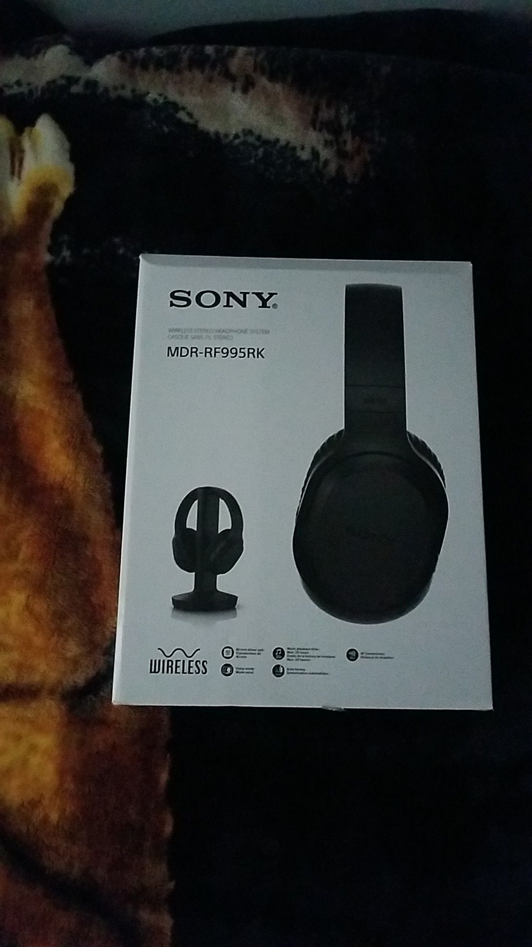 Sony wireless stereo headphone system MDR-RF995RK