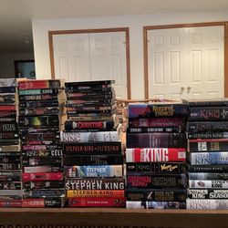 Huge set of 75 Stephen King books & DVD’s