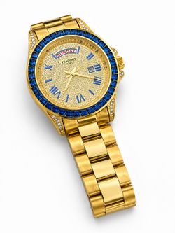 VEADONS 1985 Gold & Blue Men’s Watch – New