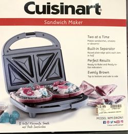 Cuisinart Sandwich Maker/Press, New!
