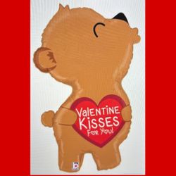 Valentines Foil With Helium & Balloon Weight./I Have More Balloons To choose From