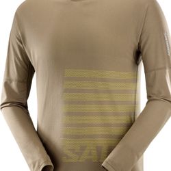 Salomon Sense Aerographic Anti-Odor Breathable Quick-Dry Running T-Shirt Sz Sm