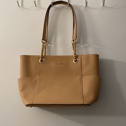 Beige Calvin Klein Tote Bag