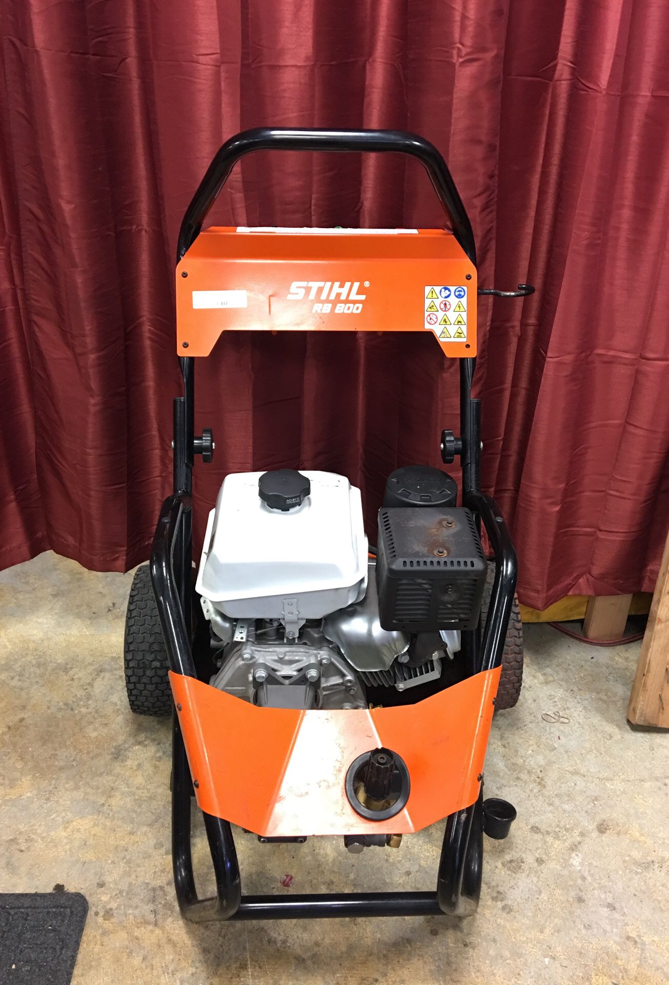 Stihl BR800 Pressure washer with wand and hose