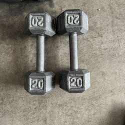 Metal Dumbbell Hex Weights  And Barbell
