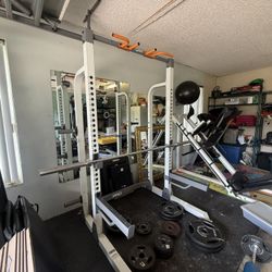 Fitness Pro HR 500 Squat Rack W/ 280 Worth Of Weights 