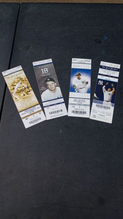 New York Yankee ticket stubs