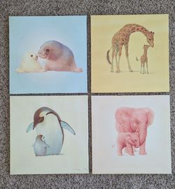 4 Free animal canvas prints 14x14