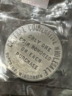 1955 Central Cooperative Wholesale Token