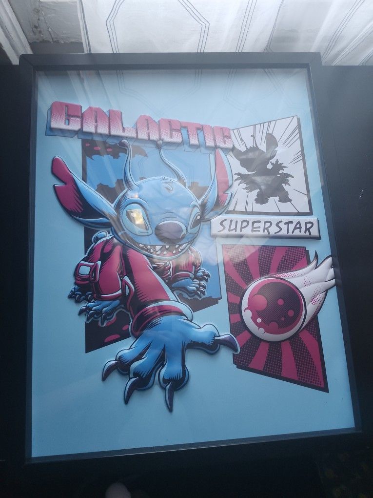 Stitch 3D Poster