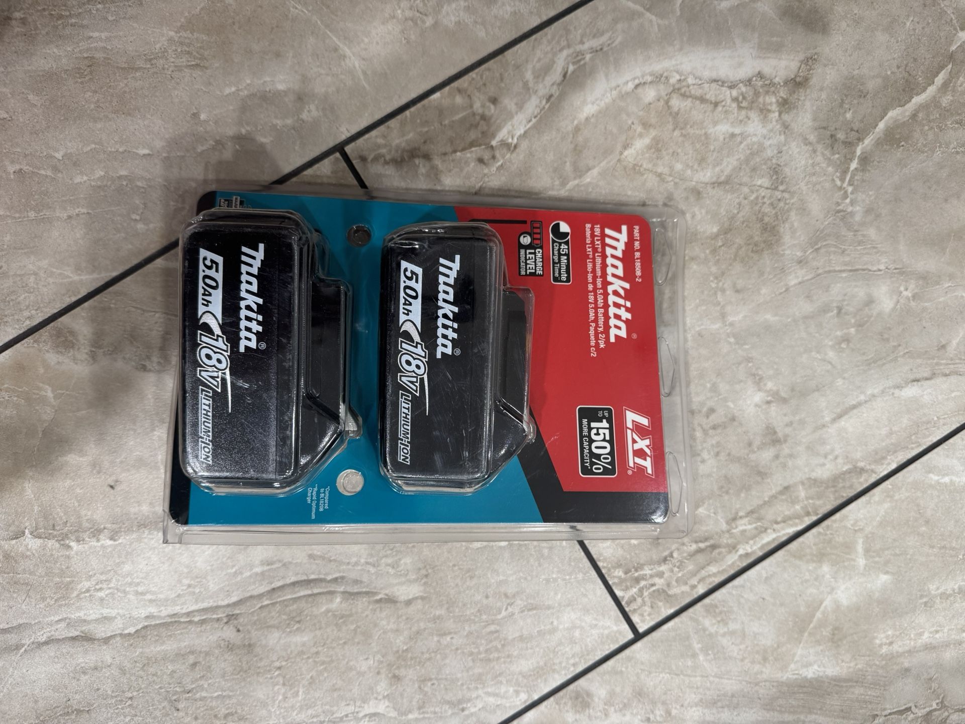 Makita 18v LXT Lithium Ion 5.0Ah Batteries 