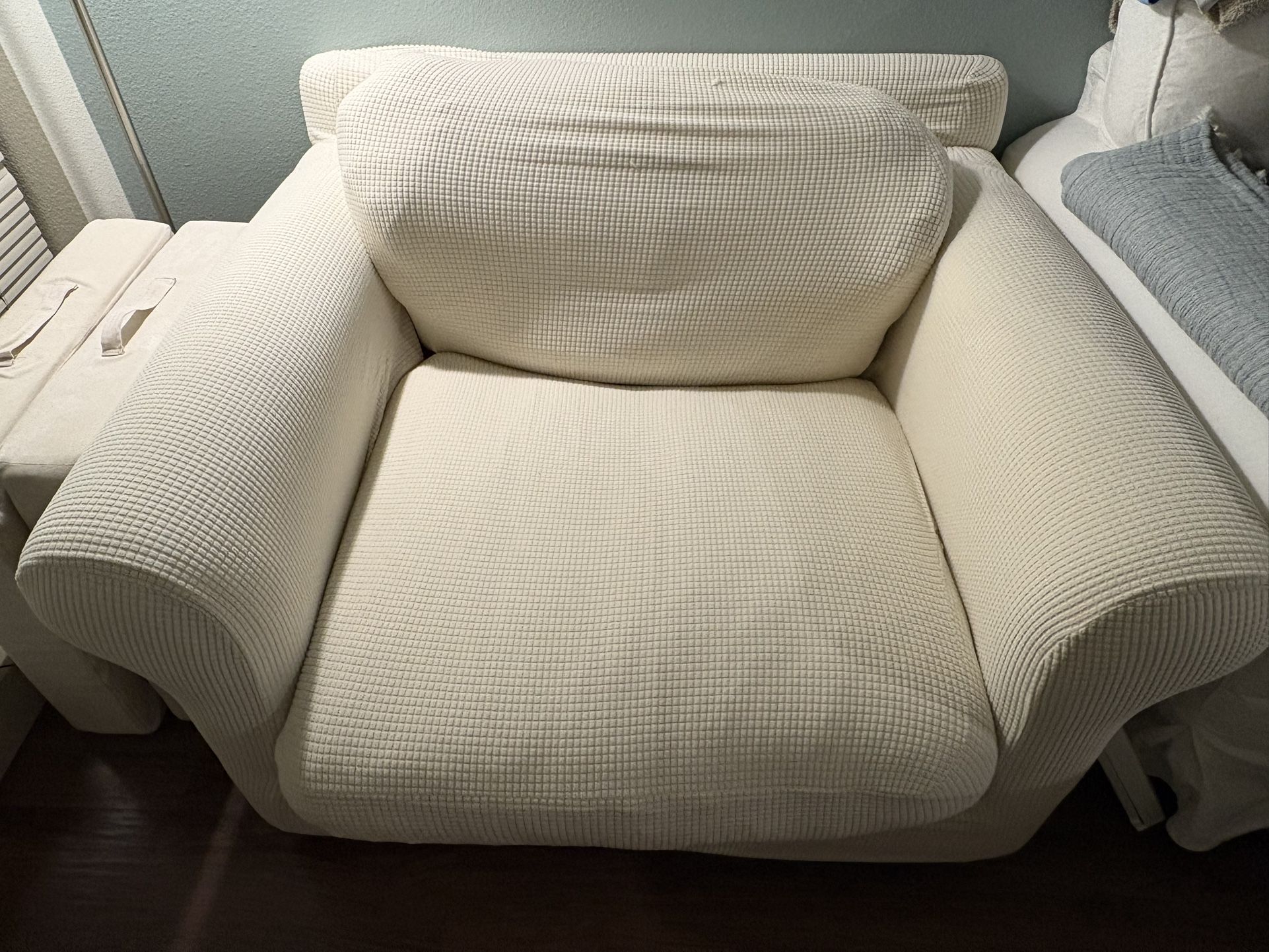 Large Feather Chair W/ Cover