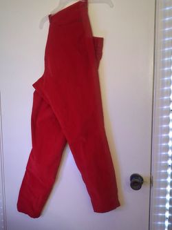 Red High-Waist Jeans / Pants