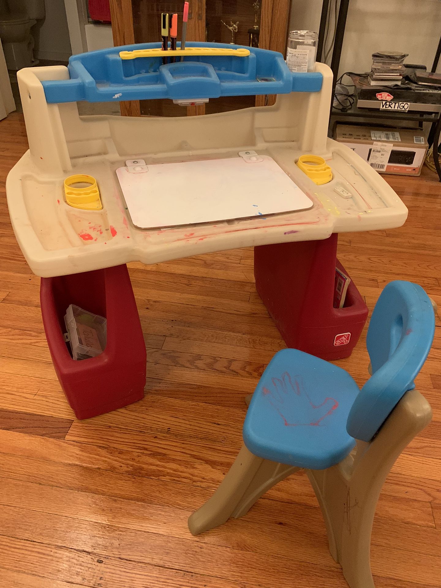 Kids Art Desk And Chair - Gently Used