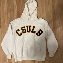 Vintage Russell Athletic CSULB Hoodie Sweatshirt XL USA Cal State Long Beach