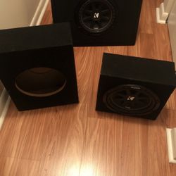 2 Kicker 10” Brand New + 3 Boxes