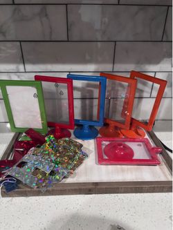 Acrylic frames with birthday sign