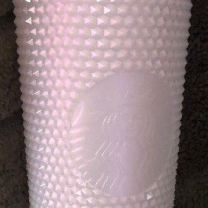 Icy White Venti Studded Tumbler