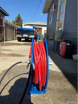 Compressor Reel with hose and Tornado