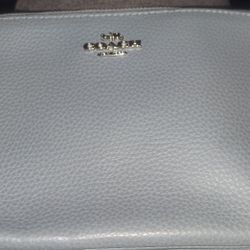 Coach® Double-zip Clutch With Wrist Strap, Superb Condition 