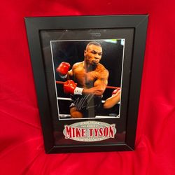 Mike Tyson Signed Autographed Boxing Original Photo Framed Tri Star COA