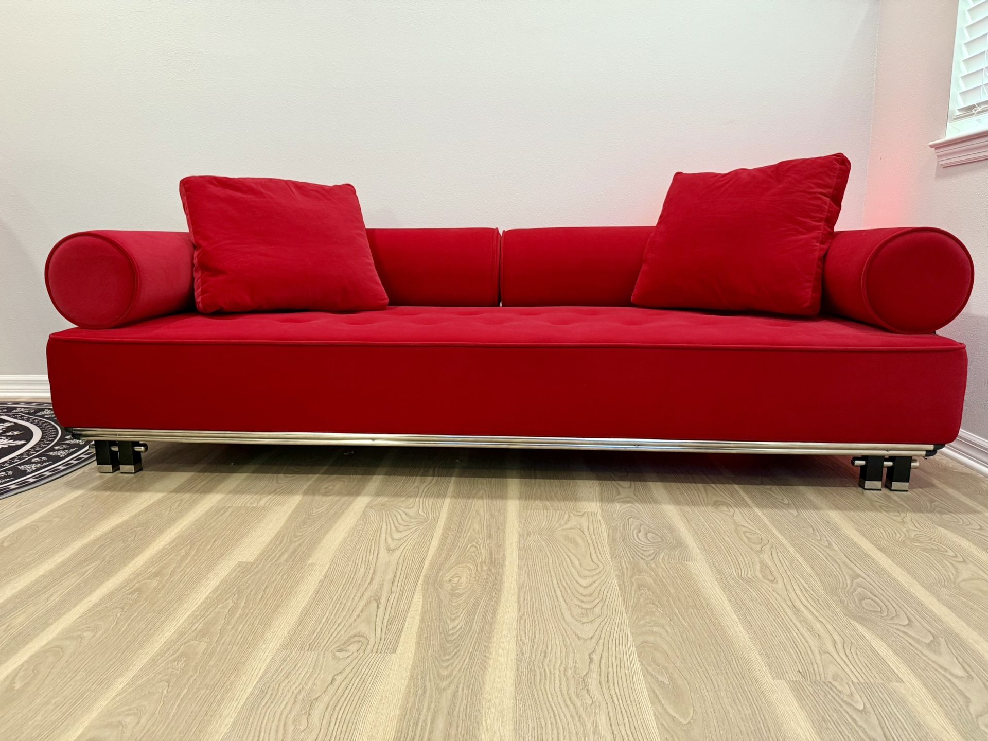 Moving Out Sale! - Beautifull Luxury Designer Red Sofa
