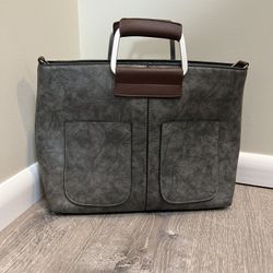 Ivy & Fig Faux Leather Handbag 