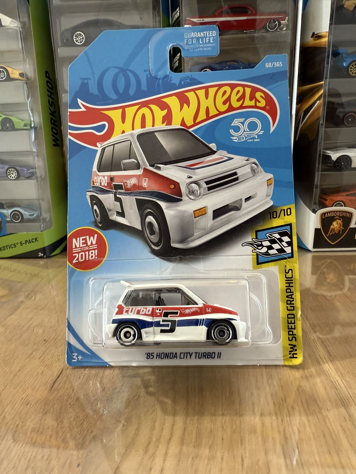 π―π΅ HOT WHEELS 2017 - White 1985 β85 Honda City Turbo II - HW Speed Graphics 10/10 - 68/365 - Diecast Toy π―π΅