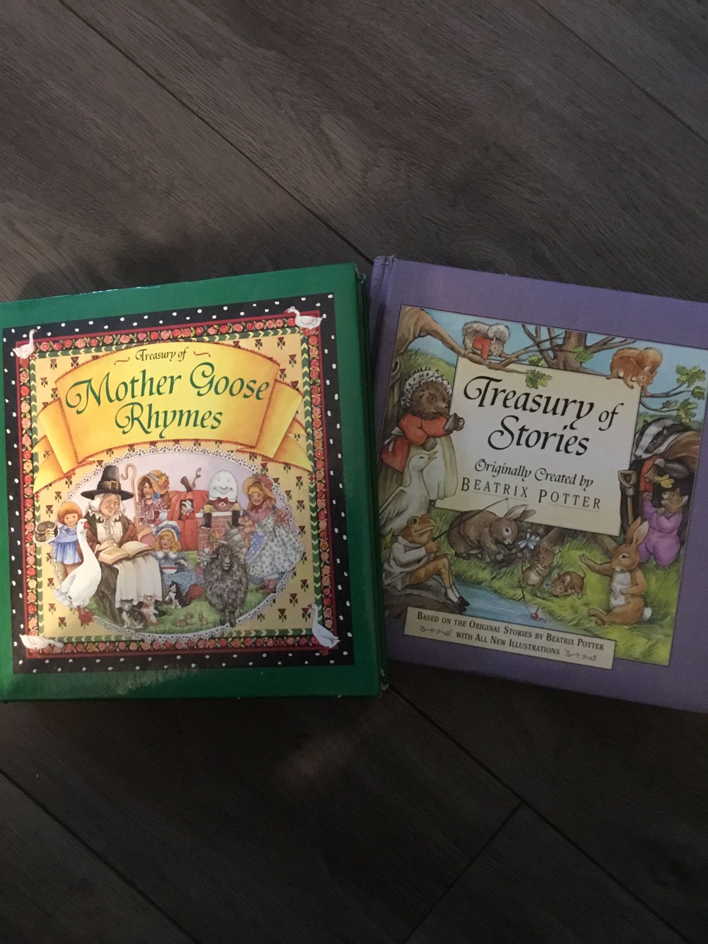 Treasury Of Mother Goose Rhymes/Stories - Both Sold Separately