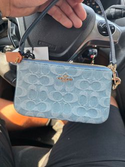 Coach blue Nolita 19 purse