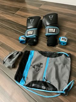 Title boxing gloves + wraps+ bag (set)