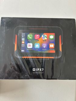 Motorcycle CarPlay Screen — 5” IPX7 Waterproof — NEW/SEALED