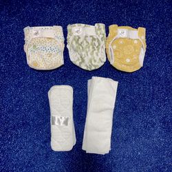 Honest Hybrid Cloth Diapers + Boosties Inserts Bundle