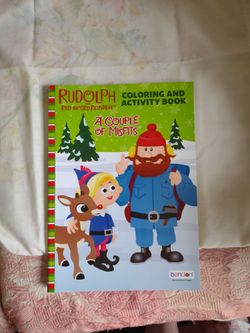 Rudolph coloring and activity book