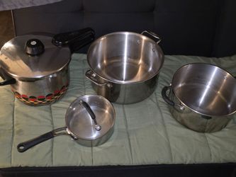 Mixed Stainless Steel Cookware Set – 4 Pieces