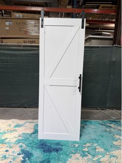 30” x 84” Barn Door Reversible with Installation Kit NEW