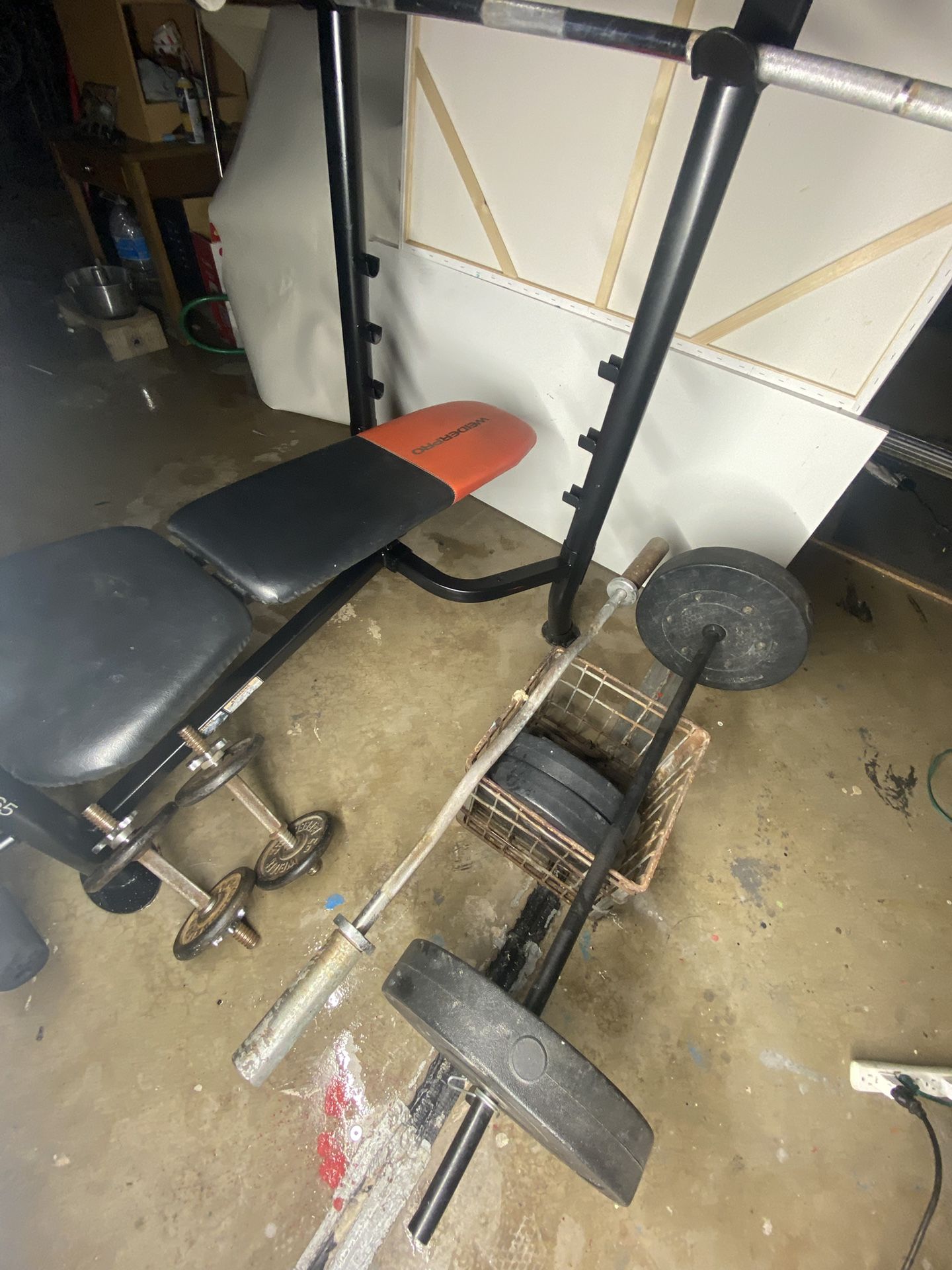 Weight Bench Setup 