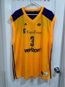 Official Adidas WNBA Los Angeles Sparks Candace Parker Jersey Size 2XL (2016)
